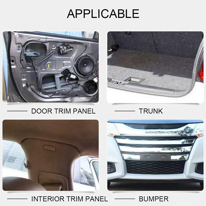 

620Pcs Universal Mixed Auto Fastener Car Bumper Clips Retainer & 350Pcs Car Push Retainer Pin Rivet Fastener Trim