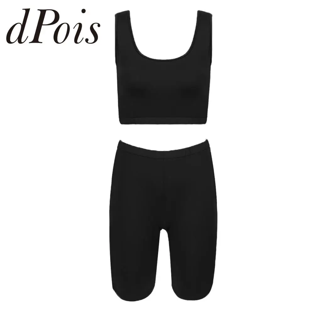 

2Pcs Women Sweat Suit Sleeveless Bodycon Tank Top Shorts Solid Color Two-piece Running Sports Set Workout Fitness Yoga Outfits