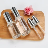 spray bottle clear glass small empty glass atomizer perfume pump bottle liquid essential oil cosmetic lotion container pump