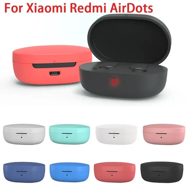 8 цветов силиконовый мягкий защитный чехол для Redmi Mi AirDots Air Dots беспроводные Bluetooth