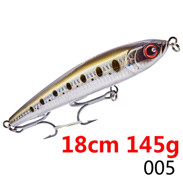 18005 Hunthouse GT stickbait Тонущая приманка карандаш морская жесткая приманка для рыбалки Троллинг приманка Тунец Морская рыбалка Япония крюк Сделано noeby - Цвет: 18005