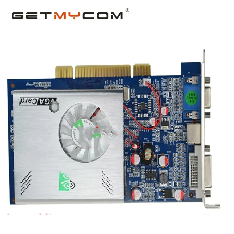 Getmycom оригинал для PCI FX5500 256 Мб 128 бит DDR VGA + DVI S порт видеокарта поддержка 2X / 4X