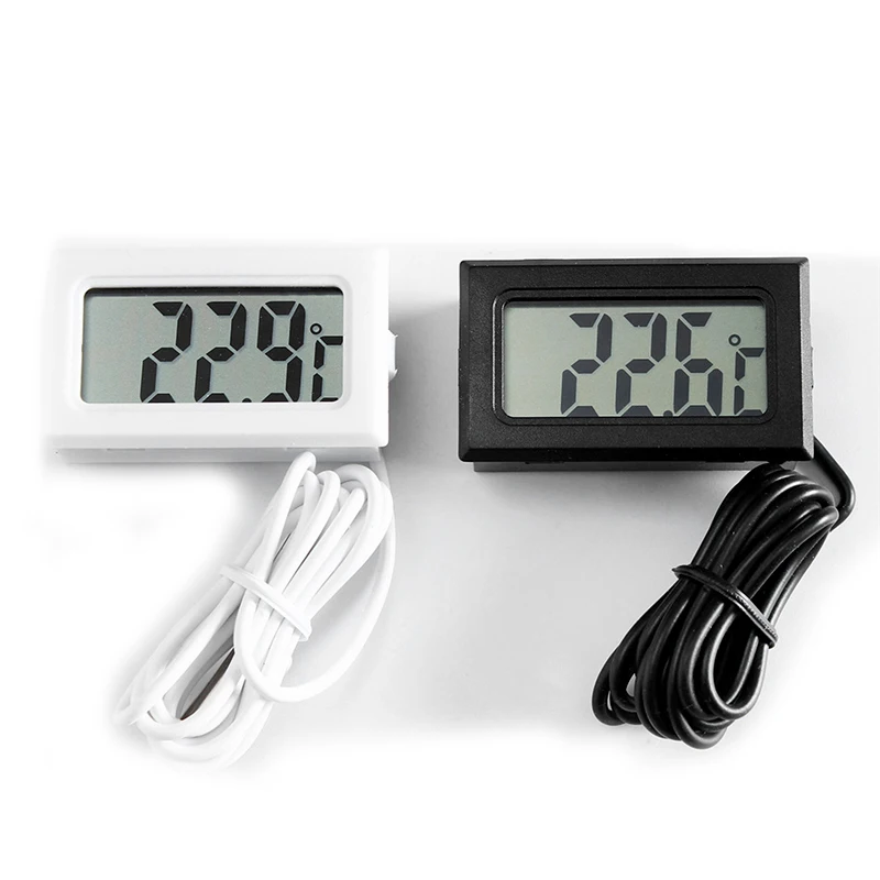 LCD Цифровой термометр для измерения температуры холодильника -50~110 градусов с наружным водонепроницаемым зондом.