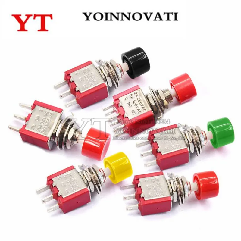 10 шт. быстродействующий автоматический кнопочный переключатель 2 А 250 В