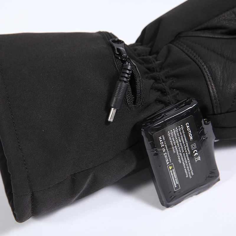 Перчатки Лыжные унисекс с электрическим подогревом водонепроницаемые