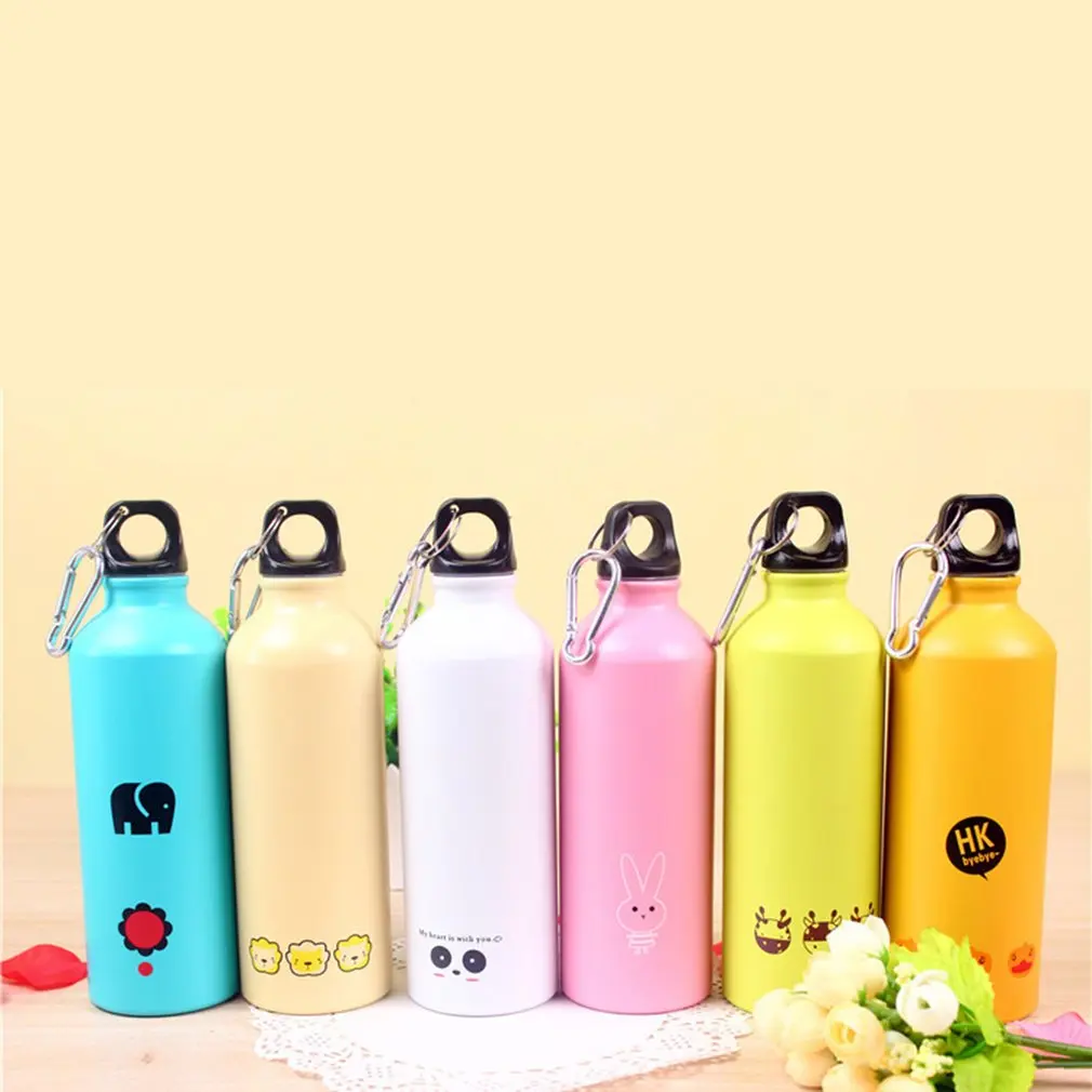 Детская бутылка для воды из алюминиевого сплава с милыми животными |
