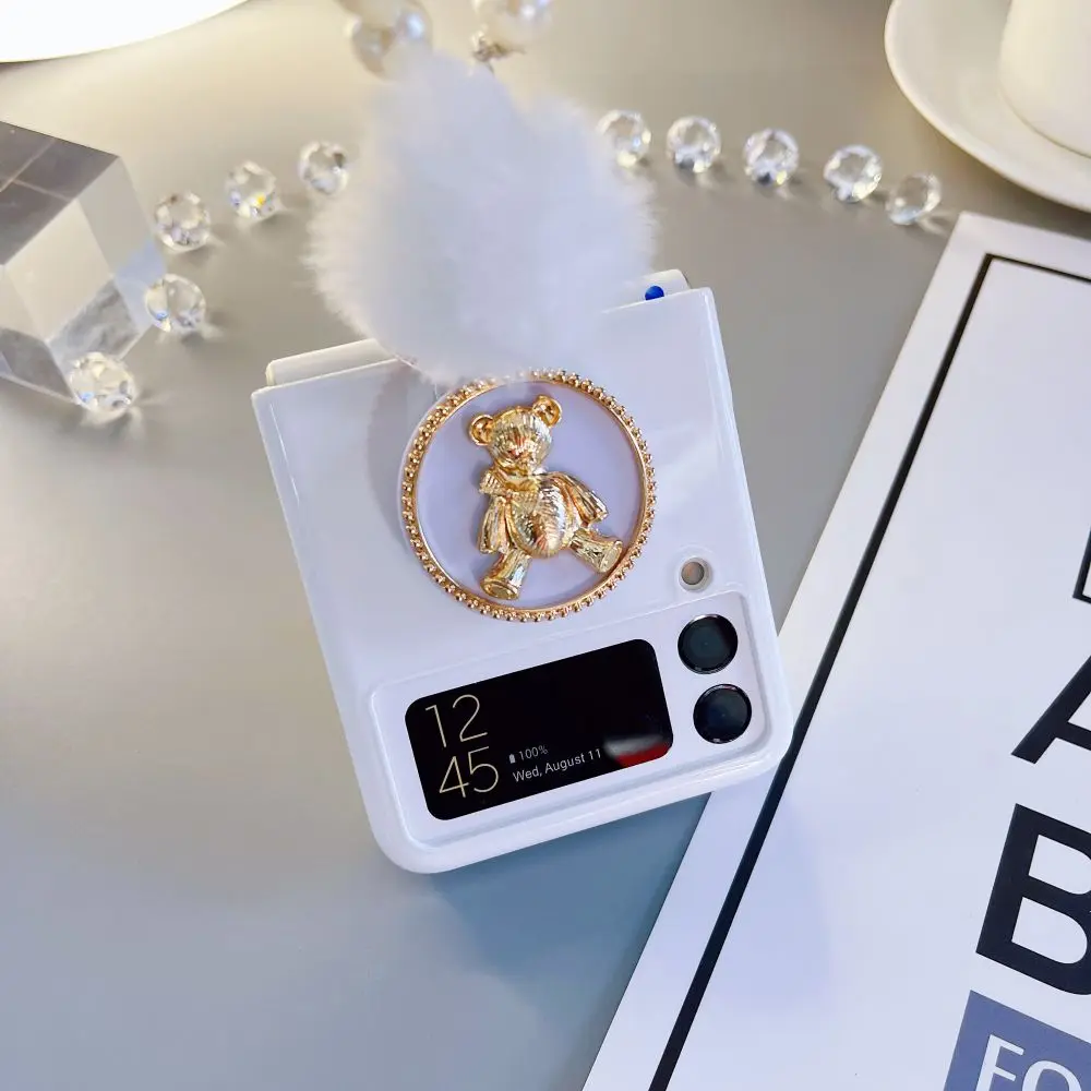 

Suitable for samsung GalaxyZ Flip3 folding bracket of the lacquer that bake to bear following F7110 TAB cartoon cute cases