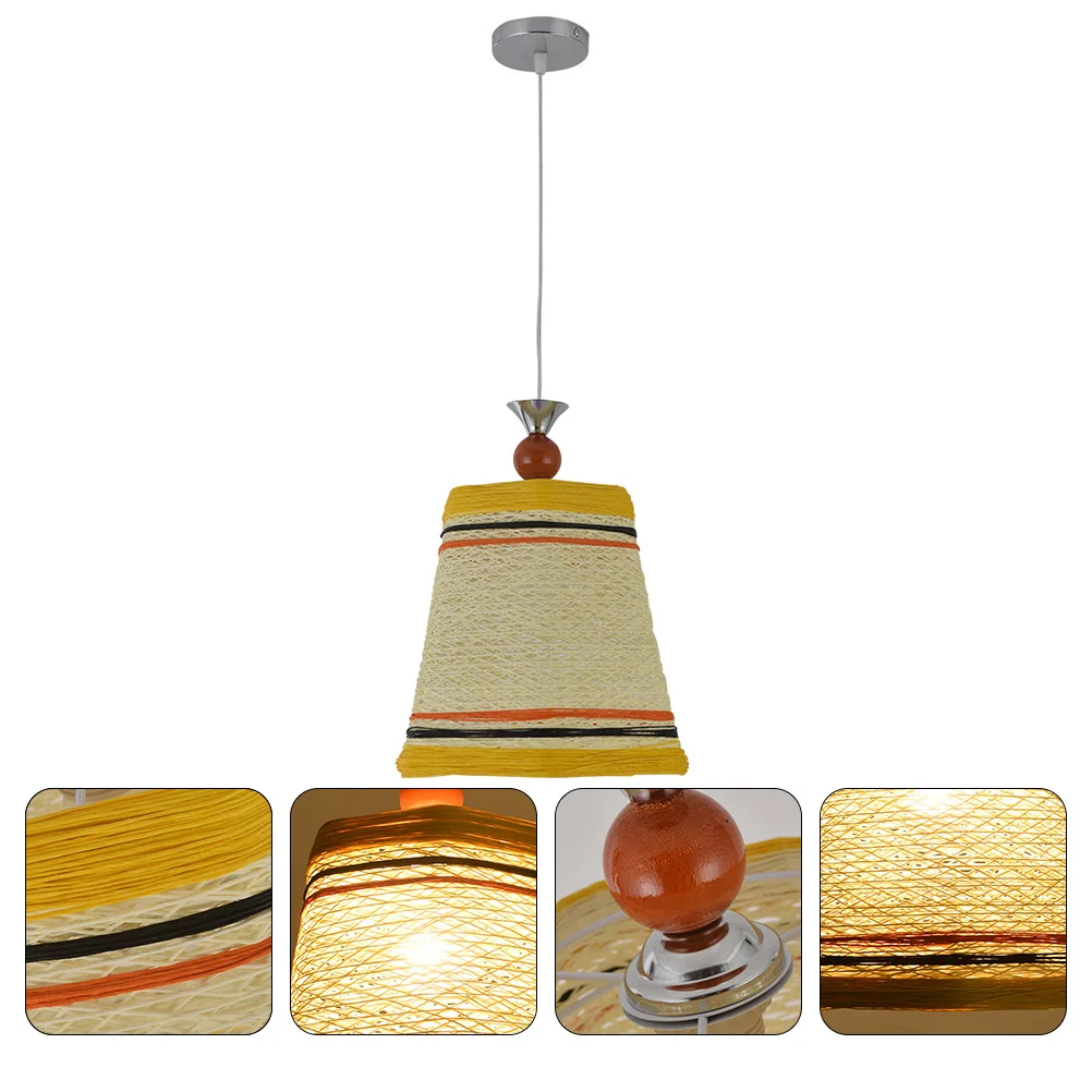 

1 шт., Подвесная лампа из ротанга в китайском стиле