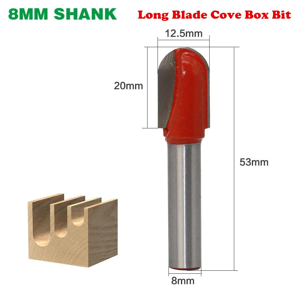 Концевая фреза длинная 8 мм хвостовик 1 шт.|Фреза| |