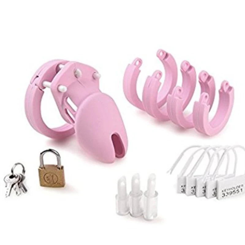 Лучшее качество 100% силиконовая клетка для пениса Блокировка ощущение кожи птицы