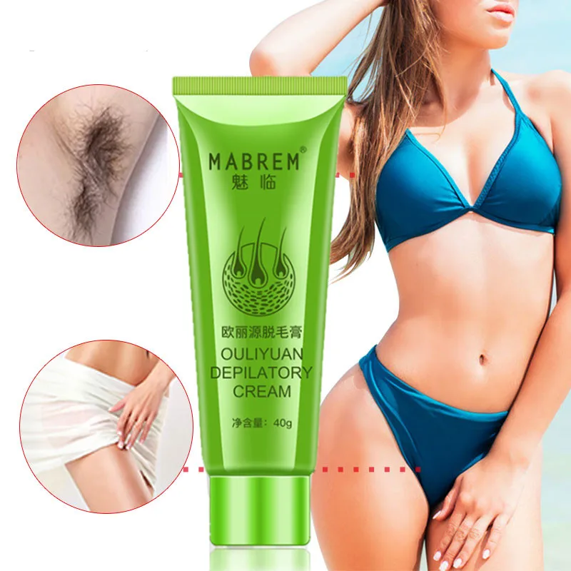 

Painless Hair Removal Cream Face Arm Leg Back Underarms Bikini Line Full Body Repair Gentle Non-Irritating Skin Care 40g