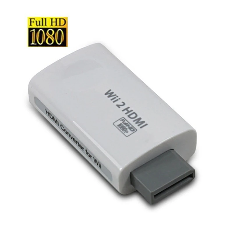 Wii к конвертеру HDMI адаптер FullHD 1080P ТВ аудио 3 5 мм поддерживает WII игровой консоли