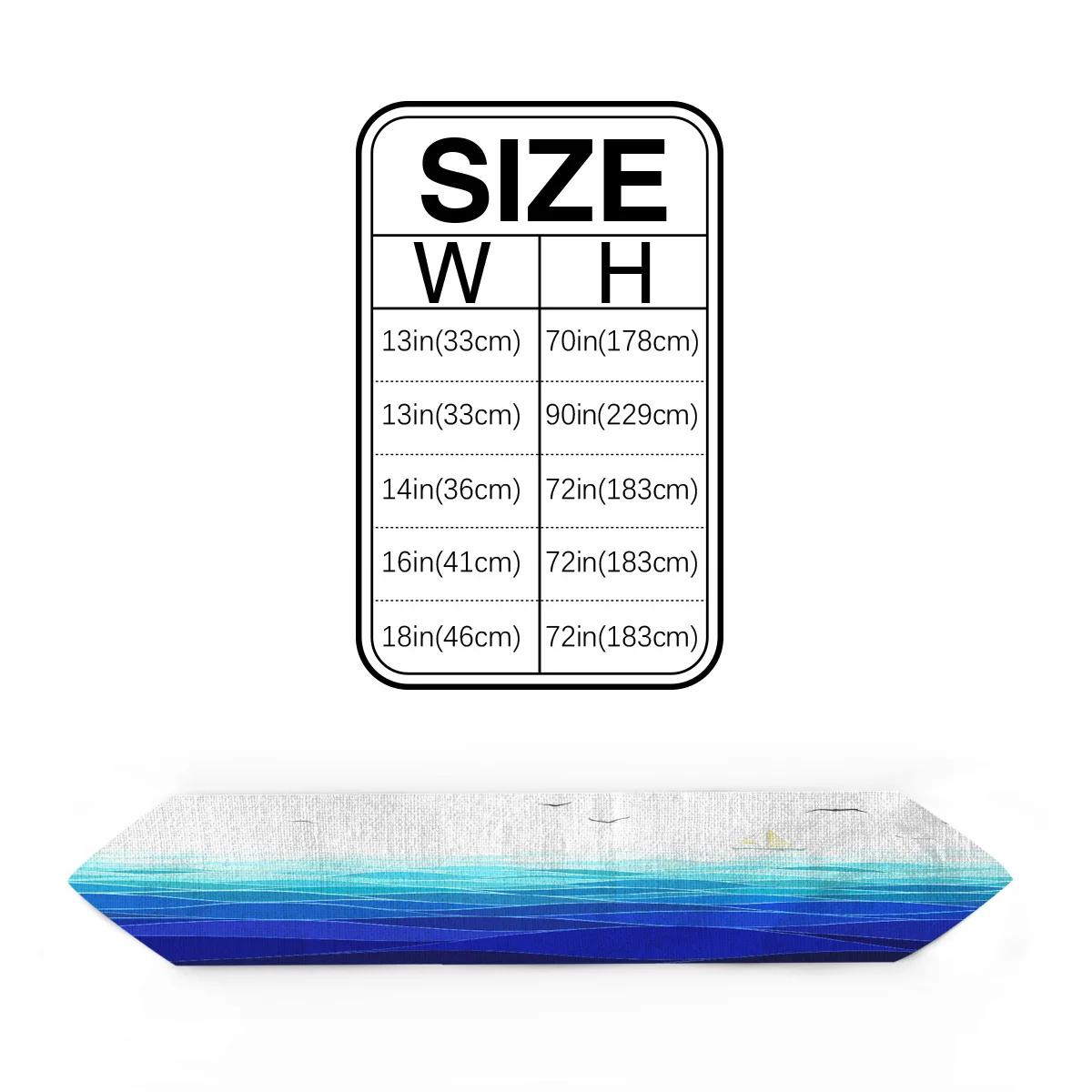 Морской фон настольная дорожка украшение для вечерние ринки свадьбы шампанского