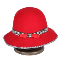 european and american vintage basin caps 100 wool threading dome felt hat fisherman bucket hat