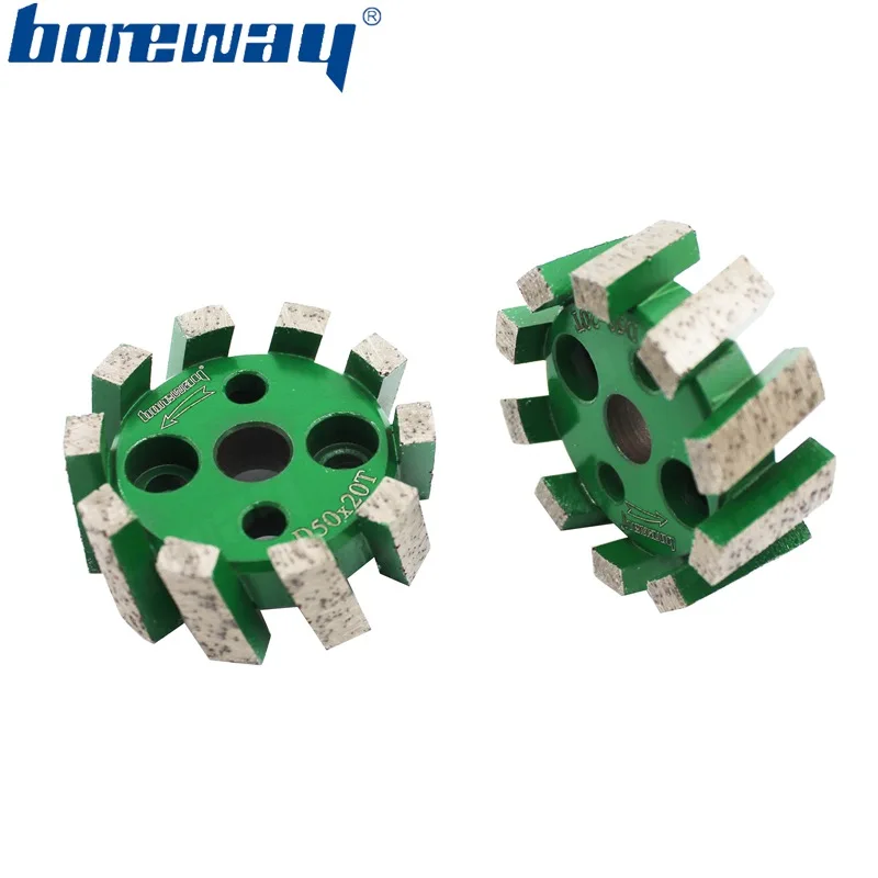 Boreway Поставка кусок D50* 20T* 10H Высокое качество Алмазные спеченные стандартные стаббирующие шлифовальные круги для обработки камня