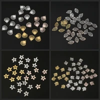 10pcslot copper shell leaves flower maple leaf charms pendants for jewelry making necklace bracelet earrings diy accessories