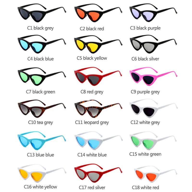 Q Женские винтажные солнцезащитные очки треугольные классические модные кошачий