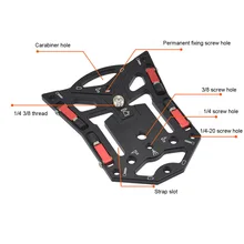 1pc Portable Camera Bracket for Gopro Camera Quick Release Stable Flat Tripod Base for Phone SLR Camera Photography Accessories