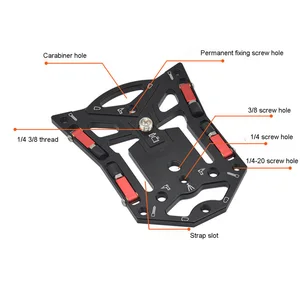 1pc portable camera bracket for gopro camera quick release stable flat tripod base for phone slr camera photography accessories free global shipping