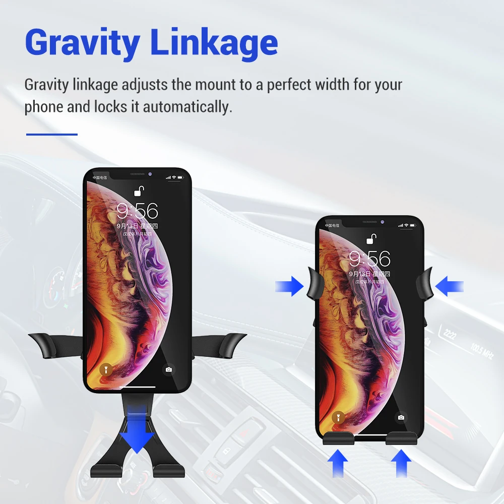 Автомобильный держатель TOPK Gravity для телефона в автомобиле крепление на