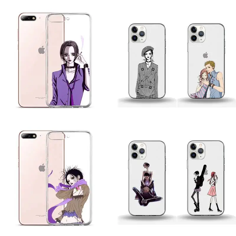 

Oosaki Nana Japan anime Phone Case Transparent for iPhone 6 7 8 11 12 s mini pro X XS XR MAX Plus
