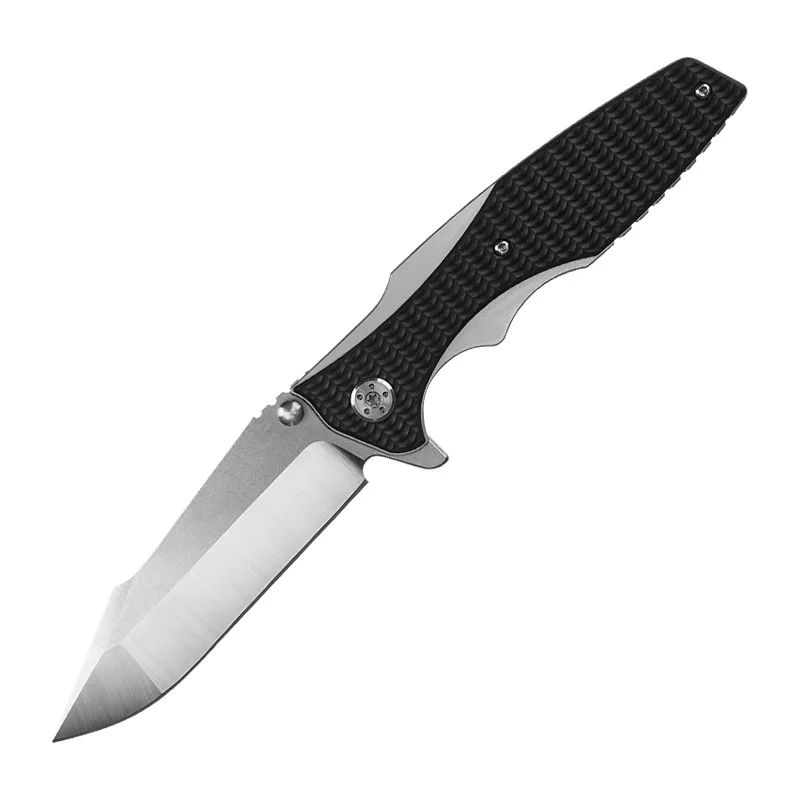 

ZT0393 9cr14mov Blade G10 Handle Folding Knife Ball Bearing Flipper Outdoor Camping Hunting Survival Utility EDC Knife Tool Gift