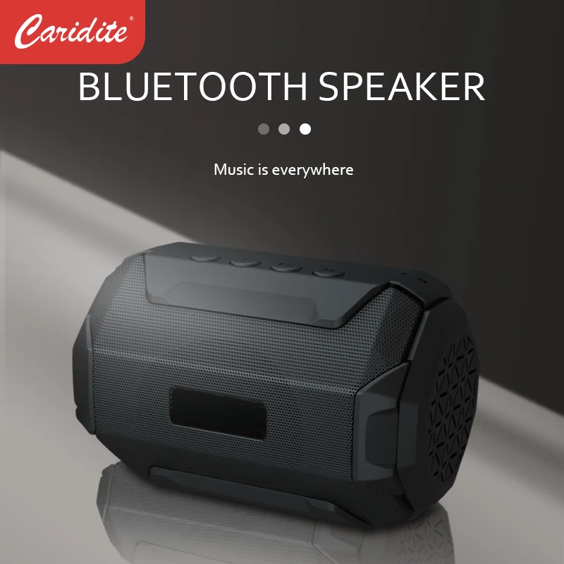 Caridite 5 0 true wireliss bt цилиндрический портативный динамик с высоким качеством звука и