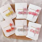 Заколка для волос Rainbow Fudge с градиентом, зажим для волос с сердечками для девушек, аксессуары для волос