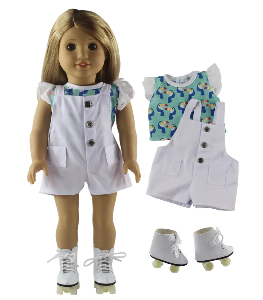 Clothes and Shoes Много стилей на выбор 18 дюймов кукольная одежда для американской куклы или Куклы нашего поколения, 18 дюймов кукольные аксессуары X112 - Цвет: Clothes and Shoes