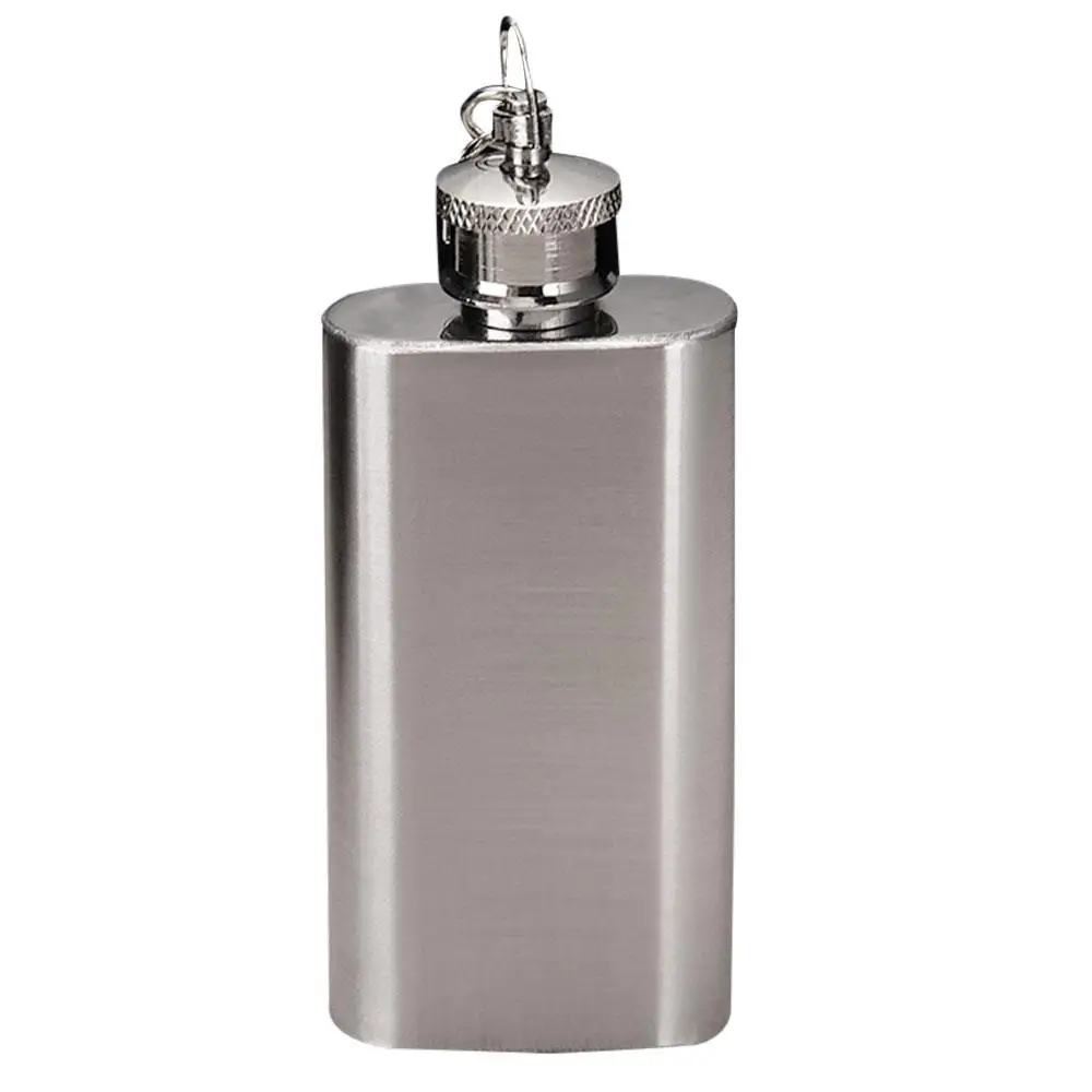 

Mini Wine Flask Pot Key Chain Dual Use Gifts Stainless Steel 1.8OZ Portable