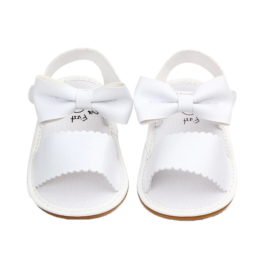 Сандалии для новорожденных и маленьких девочек Нескользящая обувь из