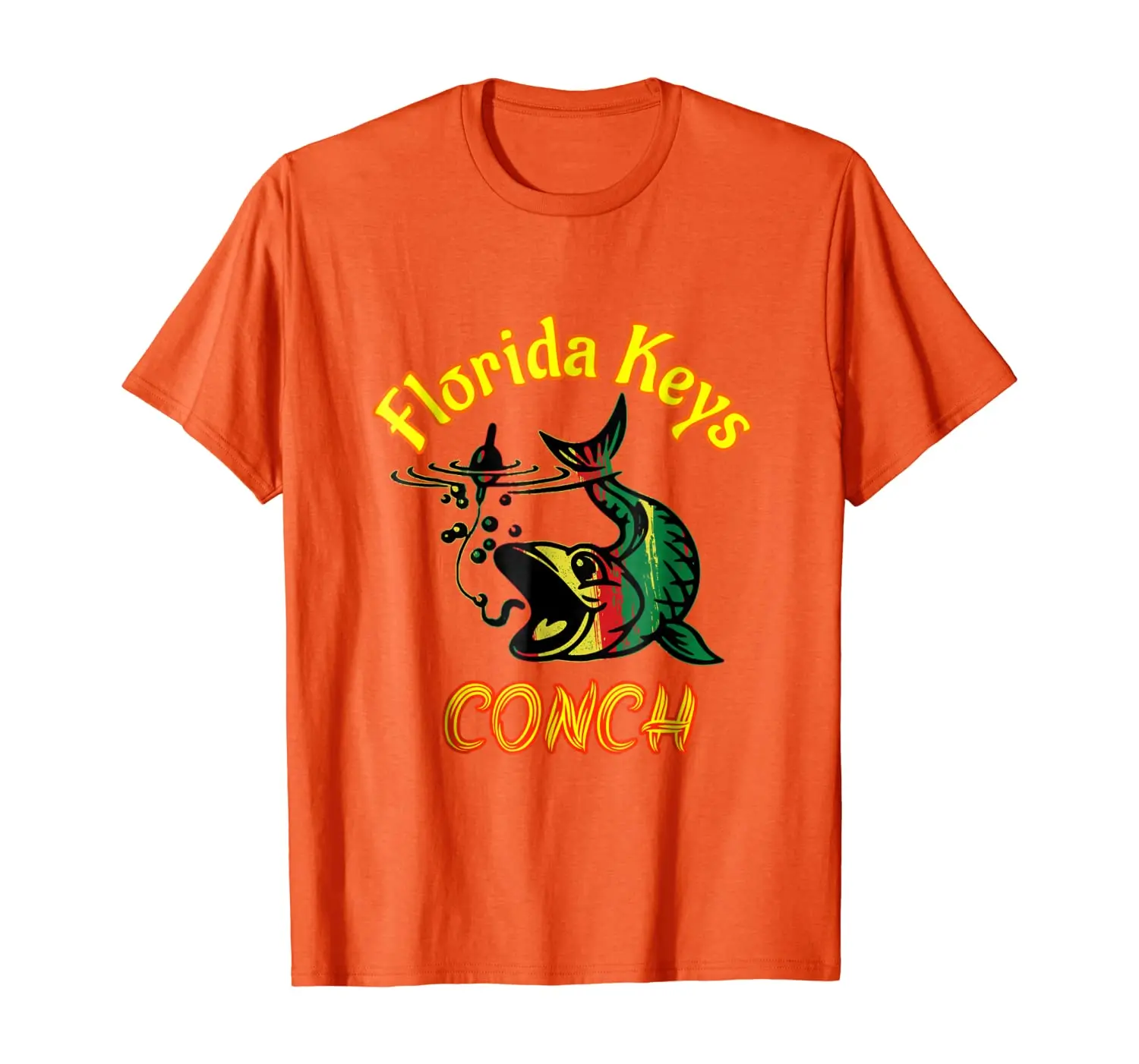 

Key West Florida Keys Conch Rastafarian colors fishing