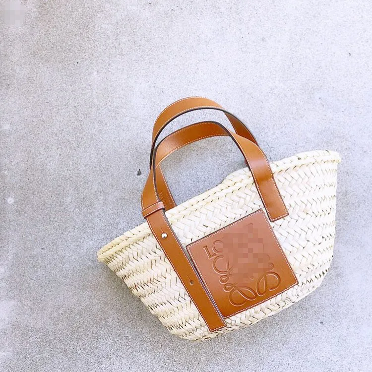 

Tamara Large And Small Medium-sized Vegetable Basket Handbag Round Straw Contractor