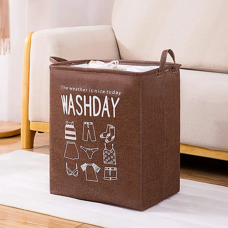 

75L Super Large Foldable Laundry Basket Storage Laundry Hamper with Drawstring Cover Water-Proof Linen Clothes Storage Basket