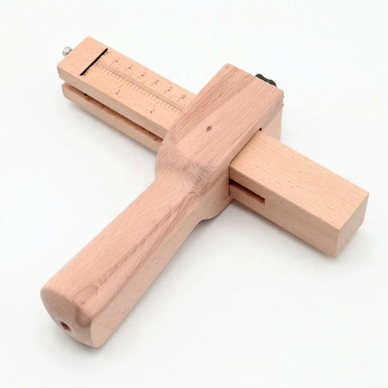 1 шт. деревянная регулируемая полоса и режущий инструмент ручной для кожи DIY