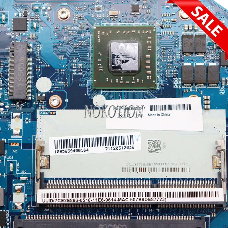 Nokotion 5B20G38071 ACLU5 ACLU6 NM-A281 для Lenovo Ideapad G40-45 14-дюймовая материнская плата ноутбука Radeon R5