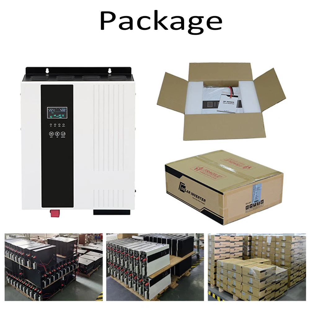 Гибридный солнечный инвертор 8000 Вт 48 В постоянного тока до переменного MPPT