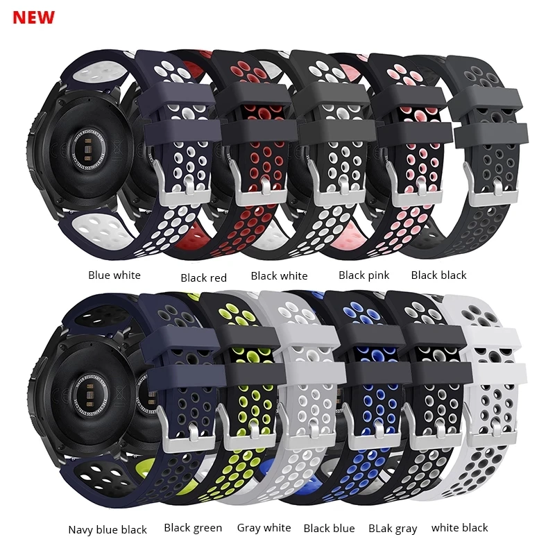 

Silicone Strap For Samsung Galaxy Watch 46mm Gear S3 Classic Frontier Official Replacement Watchbands For Galaxy Watch 46mm 22mm