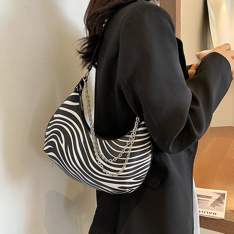 Зебра печати кожаные сумки-шопперы для женщин однотонные Цвет небольшой