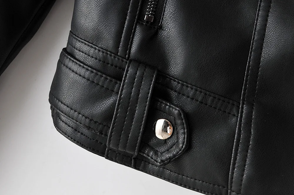 

ZQLZ Autumn Faux Leather Jacket Women Streetwear Biker Pu Coats Female Slim Short Overcoat Casual Moto Black Leather Coat Ladies