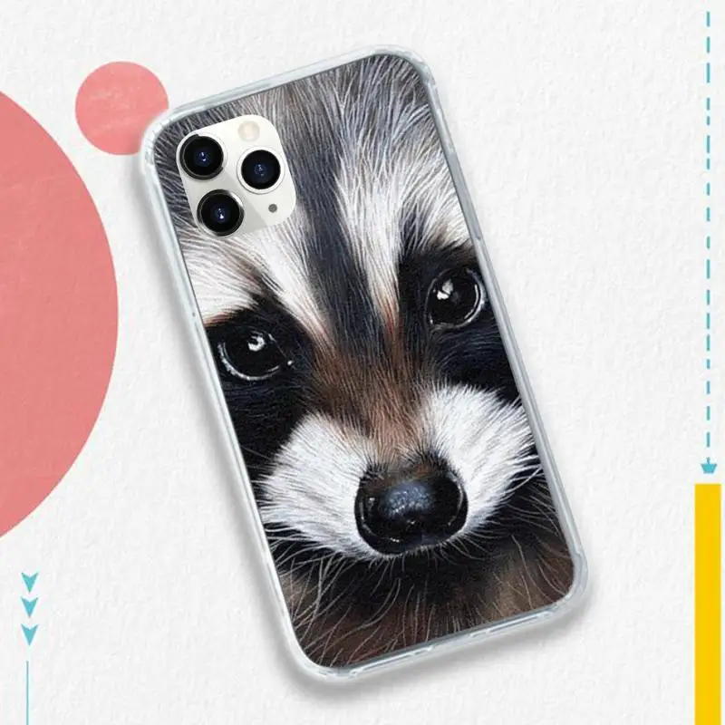 

Raccoon Fox cute Animal high quality luxury Phone Case funda for iPhone 11 12 pro XS MAX 8 7 6 6S Plus X 5S SE 2020 XR