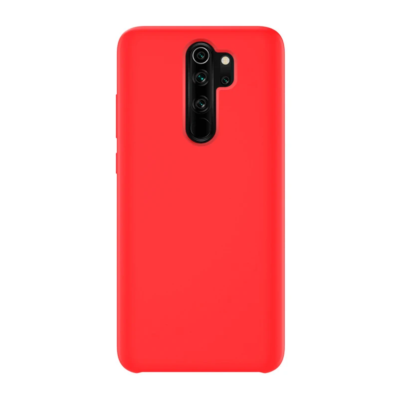 Темно-красный Для Redmi Note 8 Pro Чехол Мягкий Жидкий силиконовый чехол для XIAOMI Redmi 7A 6A Note 5 6 7 8 Pro глобальная версия Полный Чехол для задней панели - Цвет: Темно-красный
