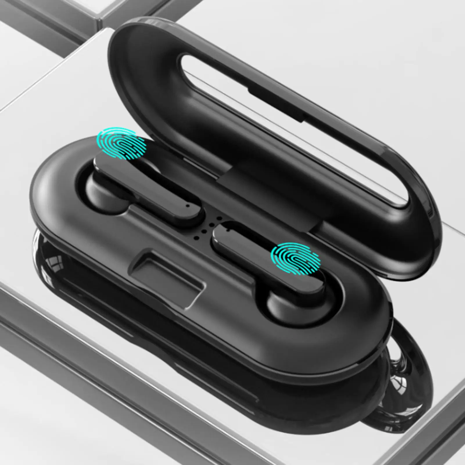 

XG49 Bluetooth 5.0 Wireless Waterproof Half In-ear Earphone 9D Stereo Earbuds Earphone 9D Stereo Earbuds
