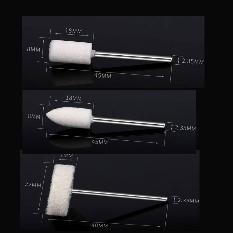 10 шт. стоматологическое лабораторное гладкая полировка шерсть шлифовальные буры