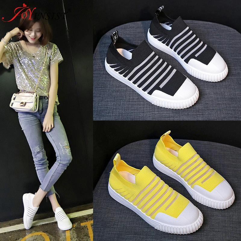 Женские кроссовки на вулканизированной подошве летние лоферы плоской без