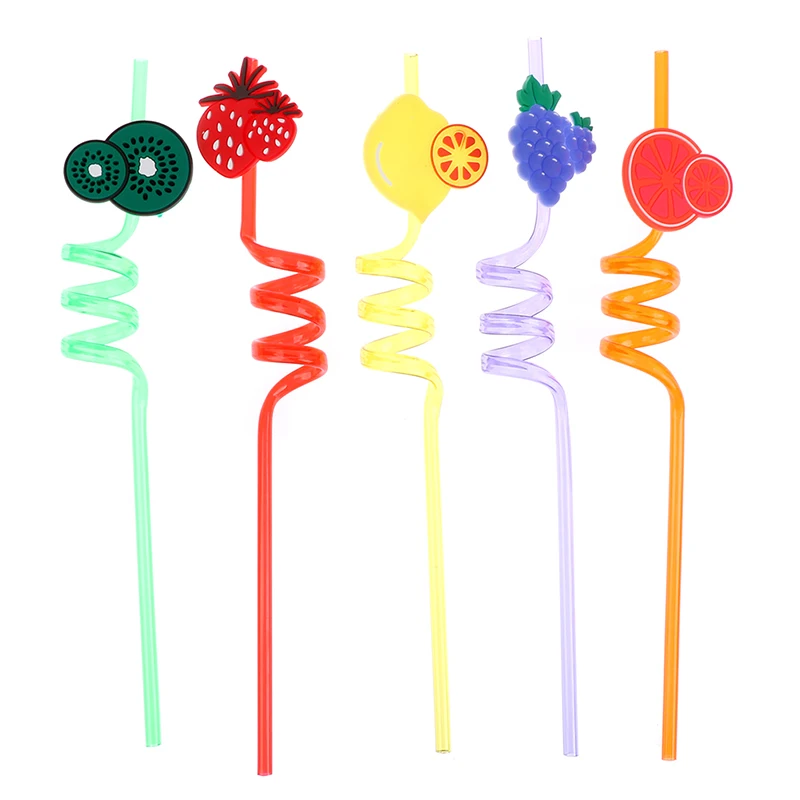 5 шт. многоразовые пластиковые соломинки для напитков | Дом и сад
