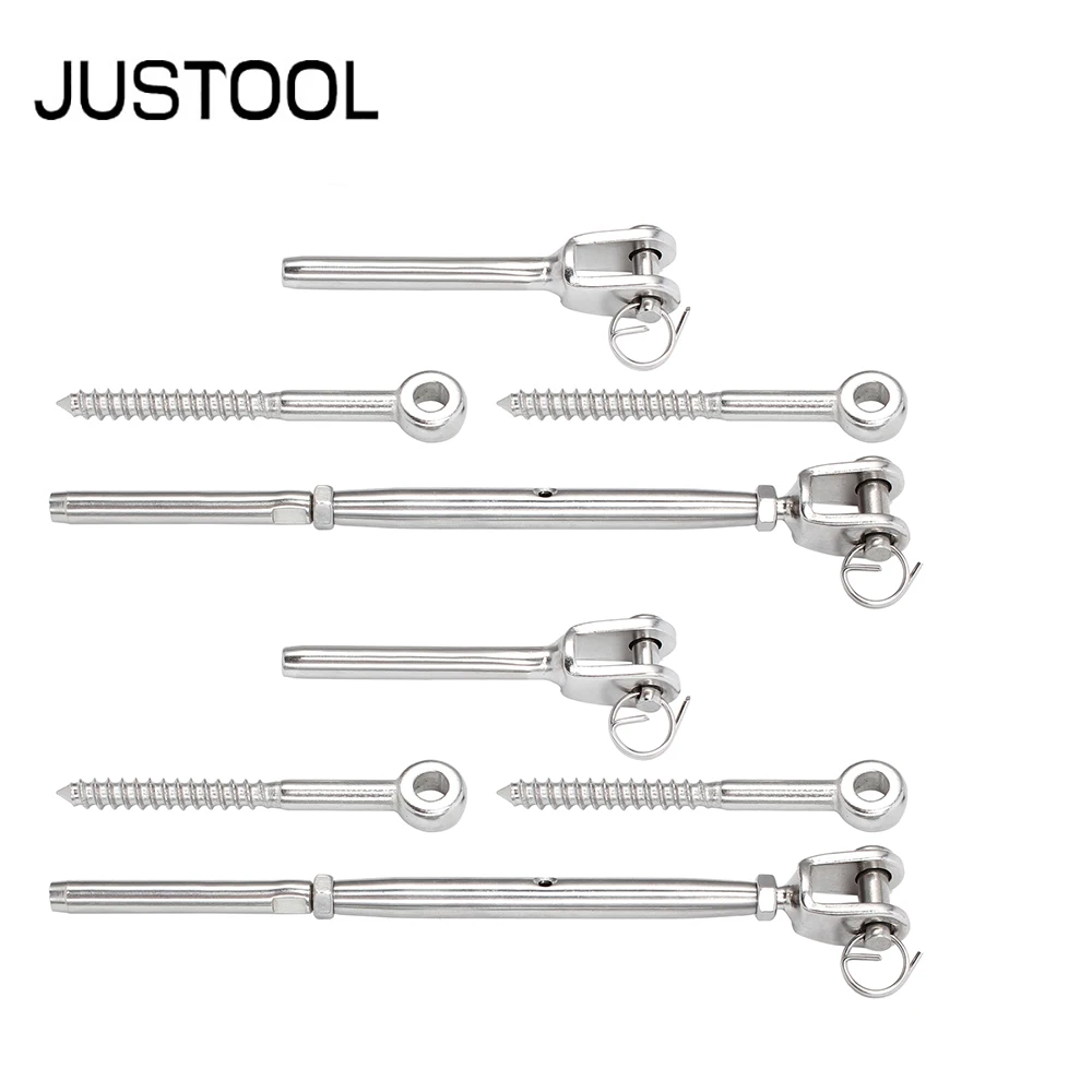 JUSTOOL 2 шт./набор, нержавеющая сталь 316, морской цвет, стандартный набор, использующий 3,2 мм провод, стандартный винт для челюсти