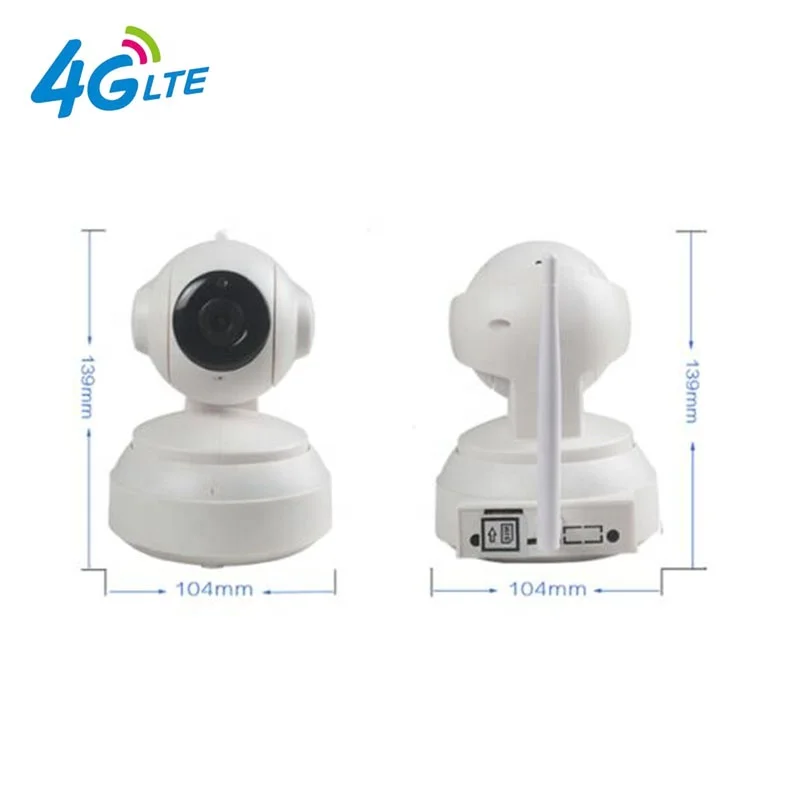

4G Mini PTZ Baby Monitor Camera Wireless LTE GSM 3G 4G WIFI Camera
