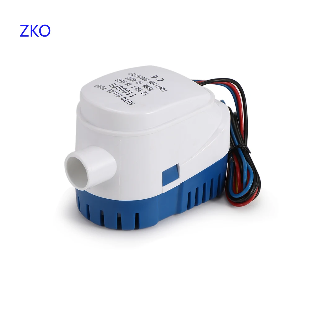 

Fully Auto Bilge Pump 1100GPH DC 12V Electric Water Pump For Aquario Submersible Seaplane Motor Homes Houseboat Boat