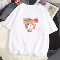 100 cotton kawaii splicing bear print tee shirt summer fashion tshirt harajuku anime short sleeves t shirts women clothing tops
